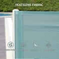 thumbnail image 5 of Domi Patio Chaise Lounge Set of 3,Aluminum Adjustable Pool Lounge Chairs with Side Table,Sunbathing Lounger for Deck Lawn Patio Backyard,Textilene - Turquoise Blue, 5 of 8