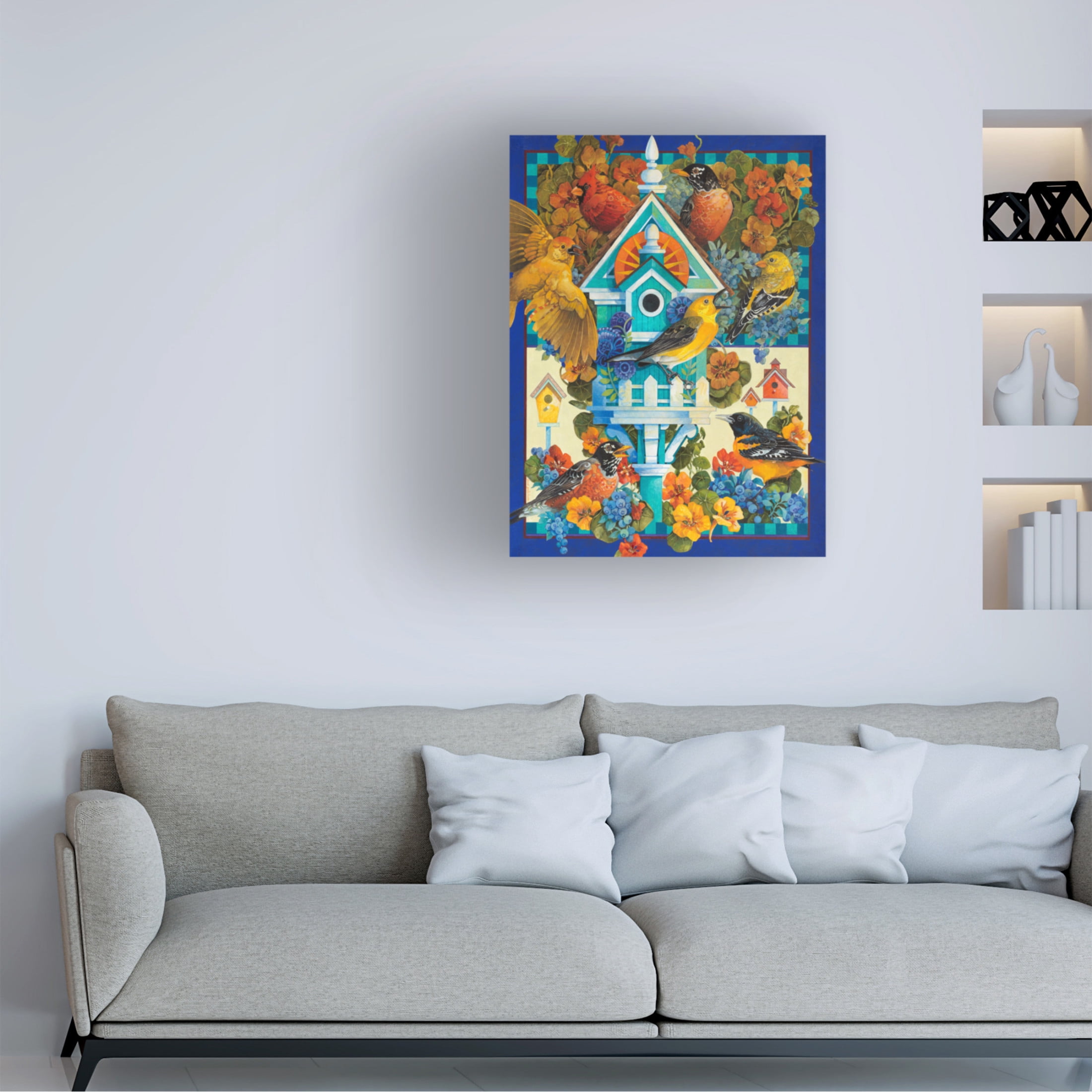 Canvas Wall Art - David Galchutt 'The Avian Sanctuary' Wall Art for Living Room, Bedroom, or Office Décor by Trademark Fine Art - 35 x 47 Inches