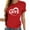 Red-10, variant on Aofany Summer Tops for Womens, Fashion Women Valentine's Day Print Short Sleeve T-shirt Graphic Tops Red