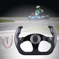 thumbnail image 6 of yotijar Generic Racing Steering Wheel Anti Slip Aluminum Alloy Gaming Steering Wheel Carbon Pattern, 6 of 8