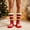 Red, variant on Christmas Fleece Socks for Men and Women, Fuzzy Non Slip Knit Slipper Socks, Winter Thick Warm Mid Calf Socks,Green