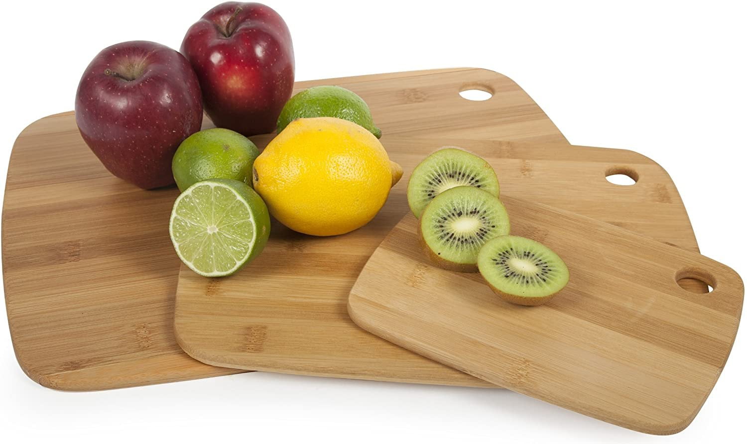 Core Bamboo Classic Cutting Board Combo Pack, Natural, Small/Medium/Large — Residential Use, Standard Application