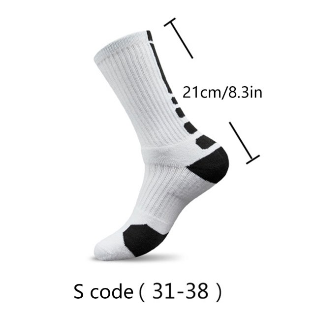5 pares de calcetines de compresión para la tripulación, calcetines deportivos acolchados, calcetines de entrenamiento para correr y baloncesto al aire libre para niños y niñas