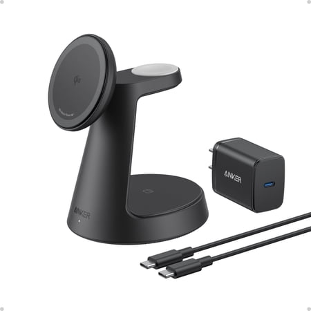Anker MagSafe Charger Compatible, MagGo 3-in-1 Charging Station