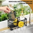 thumbnail image 4 of PYYAN-Sponge Holder for Kitchen Sink,Smiley Face Sink Caddy with Removable Brush Holder,Self-Draining Sponge Caddy for Soap,Dish Brush,Scrubber,Kitchen Essentials and Gadgets, 4 of 4