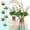 6Pcs realistic silk flower arrangement Under $5 a1, variant on Vacemry Artificial Hyacinth And Crabapple Flower Bouquet, Realistic Silk Faux Floral Arrangement In Vase, For Wedding Centerpiece Home Decor Office Reception Table Decorations