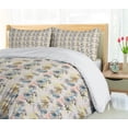 thumbnail image 5 of Ambesonne Exotic Duvet Cover Sets, Hand Drawn Palm Trees Sketch, 2-King, Pale Eggshell and Multicolor, 5 of 7