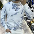 thumbnail image 2 of Suéter de lujo para hombre, sudadera con estampado de moda Harajuku de los años 90, sudadera vintage para hombre, estética cálida emo, de una pieza, oferta de bienvenida, suelta Y2k, 2 of 5