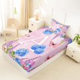 thumbnail image 4 of Manfei Lovely Letter A Twin Sheets,Sweet Flower Bedding,Multicolored,3-Piece, 4 of 6