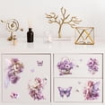 thumbnail image 6 of DIY Rub on Transfer Decals for Furniture Crafts Decor 6"x12" 3Pcs Fairy and Flower Waterproof UV DTF Transfer Decals Sticker for Dresser Lingerie Chests Drawer Glass Porcelain Wood Plastic DIY, 6 of 8