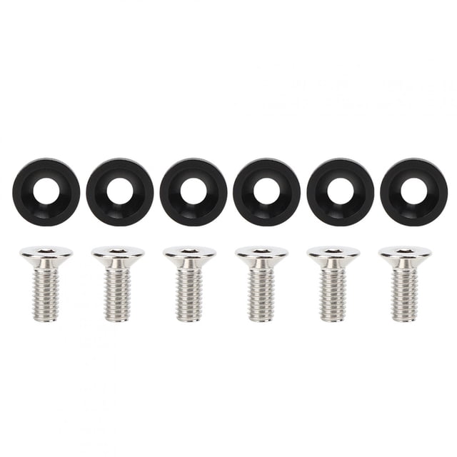 Oubit License Frame Gasket,6Pcs M8 Universal Gasket Fender Bumper Washer Car Modification Gasket Leading Edge Technology