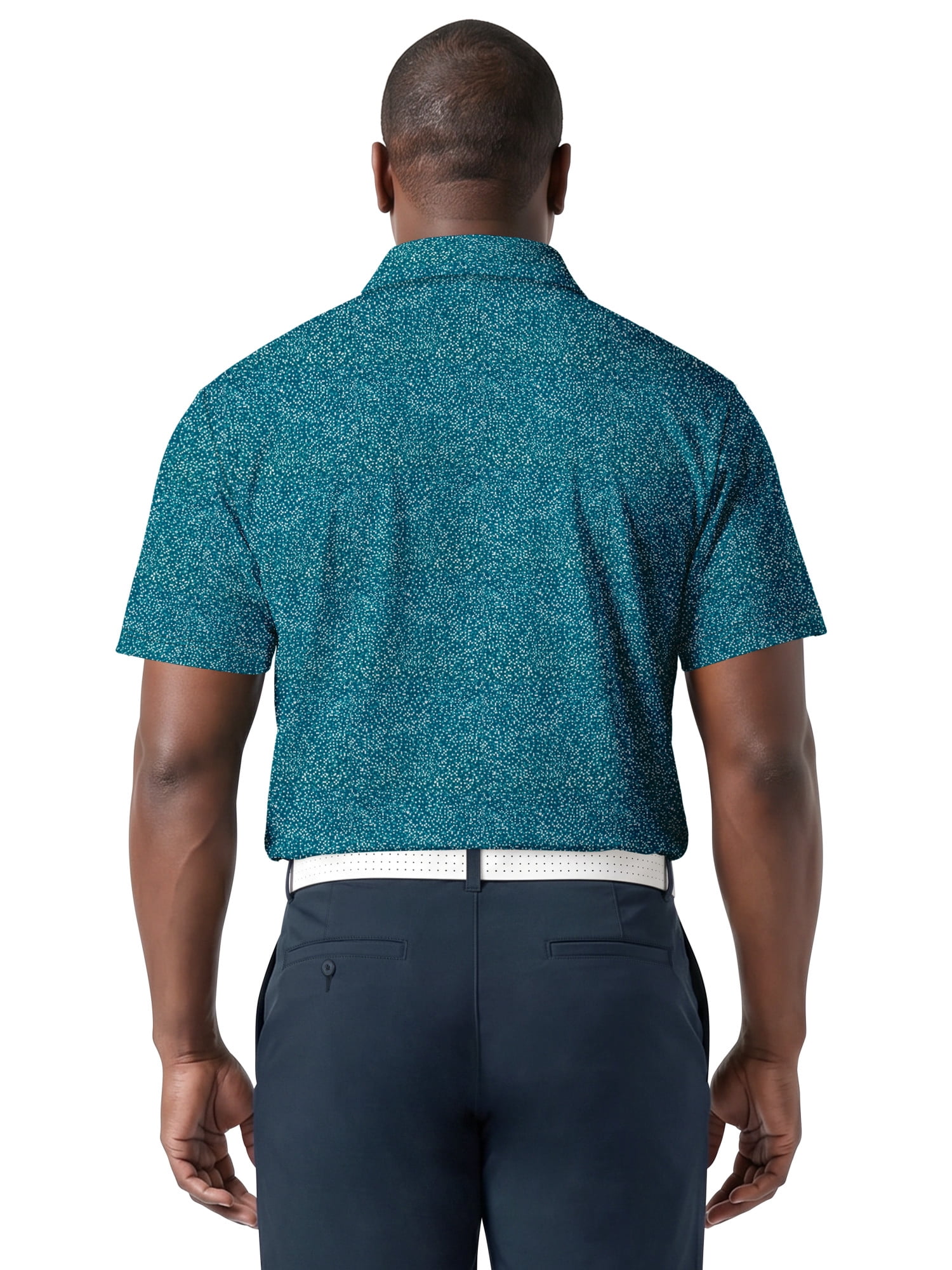 Ben Hogan Performance Men’s & Big Men's All-Over Micro-Confetti Short Sleeve Golf Polo Shirt, Sizes S-4XLT