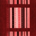 thumbnail image 1 of Ahgly Company Indoor Square Abstract Red Contemporary Area Rugs, 6' Square, 1 of 4