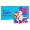 Personalized Barney Let it Snow Placemat