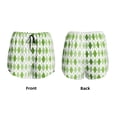 thumbnail image 3 of Daiia Light green argyle Pattern Women's 2 in 1 Running Shorts - Lightweight Athletic Workout Gym Yoga Shorts Liner with Phone Pockets-Large, 3 of 7