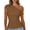 Coffee, variant on Spring Summer One Shoulder Daily Elegant Blouse Tops for Women Women's Summer Fashion Off Shoulder Asymmetrical Metal Buckle Short Sleeved Solid Color Top Casual T-shirt