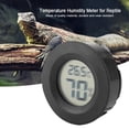 thumbnail image 3 of IFANLANDOR 4Pcs Reptile Pet Box Temperature Meter Digital Hygrometer Black Portable Compact, 3 of 6