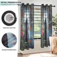 thumbnail image 3 of Yayeee Window Curtains Light Filtering 63"x52" Grommet Panel Pair Home Living Room Decor, Black Cats, 3 of 7