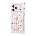 thumbnail image 2 of Becova Flip Wallet Case for Apple iPhone 18 Pro, Stylish Floral Embossed Protective Cards Slots Stand Anti-Scratch Hand Strap Protective Phone Cover for Women Girls, 2 of 6