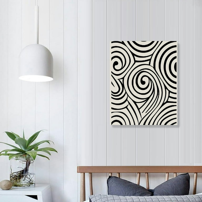 Impression Acrylique Abstraite Moderne – Style Bauhaus, Déco Murale, Cadeau