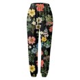 thumbnail image 7 of Women's Wide Leg Pants Print Harem Trousers Slip On Trousers Boho Beach Trousers Lightweight Casual Loose Trousers With Pockets Stretch Dress Casual Flowy Palazzo Pants Women, 7 of 7