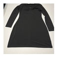 thumbnail image 3 of MICHAEL MICHAEL KORS Womens Black Long Sleeve V Neck Cocktail Sheath Dress S, 3 of 4