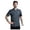 Grey, variant on Men Chef Jacket Unisex Hotel Wear Long Sleeves Contrast Red Buttons Cooking Coat For Kitchen Service Black M