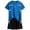 A92-Blue, variant on Boy's Short Sleeve Running Suit Quick-Drying 2-Piece Sports Set with Elastic Shorts for Kids Casual Outdoor Athletic Wear for Summer,Sizes 5-6 Years