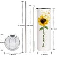 thumbnail image 2 of Mama Sunflower Tumbler With Lid and Straw,Best Mom Ever,Mama Mug Cup Tumbler Vacuum Insulated Tumbler,Mothers Day Birthday Gifts from Gaughter, 2 of 6