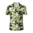 thumbnail image 2 of Daiia Hawaii Palms Pattern Men’s Polo Shirts,Solid Deck Shirt,Classic Fit, Breathable Cotton Polo for Casual and Sport Wear-XX-Large, 2 of 7