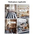 thumbnail image 6 of Navy Blue Area Rug for Bedroom 2.7x5 Ft Grey Black Stripe Abstract Geometric Striped Super Soft fuzzy Throw Rug Non-Slip Fluffy Plush Indoor Floor Carpet for Living Room Nursery Home Decor, 6 of 8