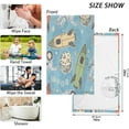 thumbnail image 3 of GZHJMY Space Rockets Hand Towels Set of 2, Highly Absorbent Soft Cotton Face Towels Bathroom Decorative Towel for Beach Gym Spa Shower, 16x28In Washcloths, 3 of 7