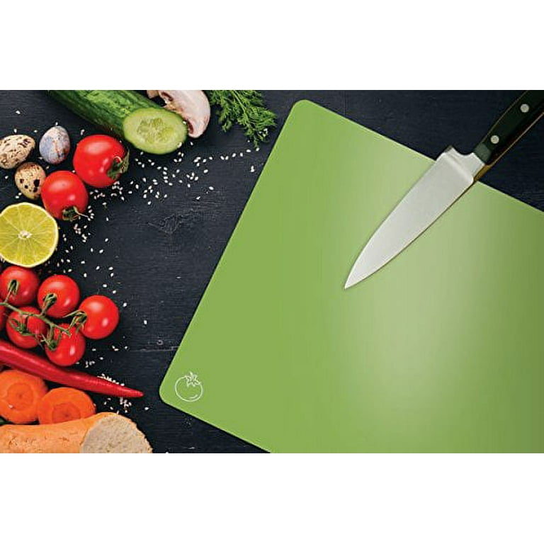 extra thick flexible plastic cutting board mats, set of 4, color