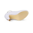 thumbnail image 6 of Unique Bargains Women's Round Toe Stiletto Heel Ankle Strap Pumps Light Purple 9.5, 6 of 8