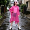 thumbnail image 6 of Yhmxh Waterproof Rain Ponchos for Adults, Reusable EVA Raincoats, Heavy Duty Rain Coat with Drawstring Hood, Unisex Rain Cape with Side Snap Button for Cycling Commuting Hiking Camping Travel Outdoor, 6 of 6