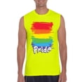 thumbnail image 1 of Mens Rainbow Pride Ultra Cotton Sleeveless T-Shirt, 1 of 5