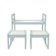 thumbnail image 5 of Max & Finn Signy Kids Table and 2 Chairs Set with Adjustable Heights, Cloud Blue/White, 5 of 22