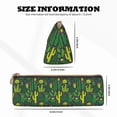 thumbnail image 4 of Xecao Cactus 1 Print Leather Pencil Case -Stationery Bag Pen Holder for Work & Office, 4 of 5