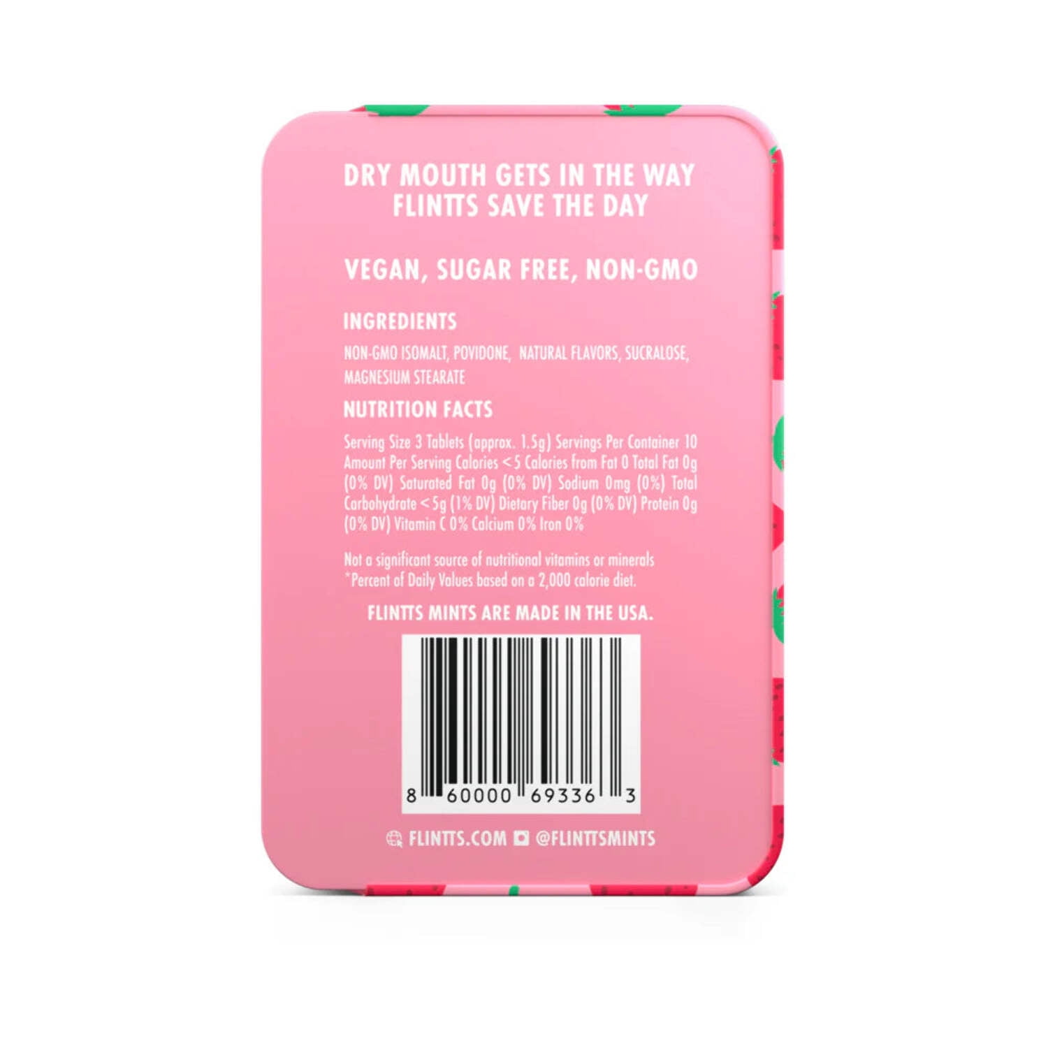 Flintts Mouth Watering Mints Strawberry Magic - F-Strength 225
