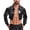Black, variant on Mens Wetlook Leather Cropped Black Jacket Zip Up Lapel Short Club Coat