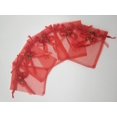 thumbnail image 4 of 30pcs Sheer Organza Favor Bags for Wedding Gift Bags Samples Display Drawstring Rose Pouches， Red， 17*23cm, 4 of 6