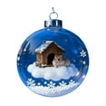 thumbnail image 1 of Adorno navideño de rana, colgante acrílico plano en 2D, decoración para árboles con motivos de la fauna silvestre, decoración festiva para habitaciones, regalos significativos para niños, 1 of 7