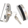 thumbnail image 4 of Stainless Steel Glass Door Lock Without Anti-jamming, with 3 Copper Keys for Office, Home, Hall, 4 of 5