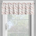 thumbnail image 4 of Ambesonne Flamingo Valance & Curtain, Hawaii Springtime, 55"x45", Orange Coral White, 4 of 6