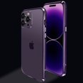 thumbnail image 5 of Decase Aluminum Frame Metal Bumper Frame Slim Hard Case for iPhone 14 Pro, Metal Frame Armor Bumper Raised Edge Protection No-Back Case for iPhone 14 Pro 6.1 inch 2022, Purple, 5 of 9