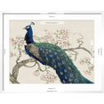 thumbnail image 5 of Art.com Peacock and Blossoms II Art Print by Tim O'toole, White Frame Wall Art, 29" x 23", 5 of 5