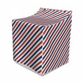thumbnail image 1 of Harbour Stripe Washer Cover, Vintage Barber Pole Helix of Colored Stripes Medieval Contrast Design, Suitable for Dryer and Washing Machine, 29" x 28" x 40", Blue Red White, by Ambesonne, 1 of 3