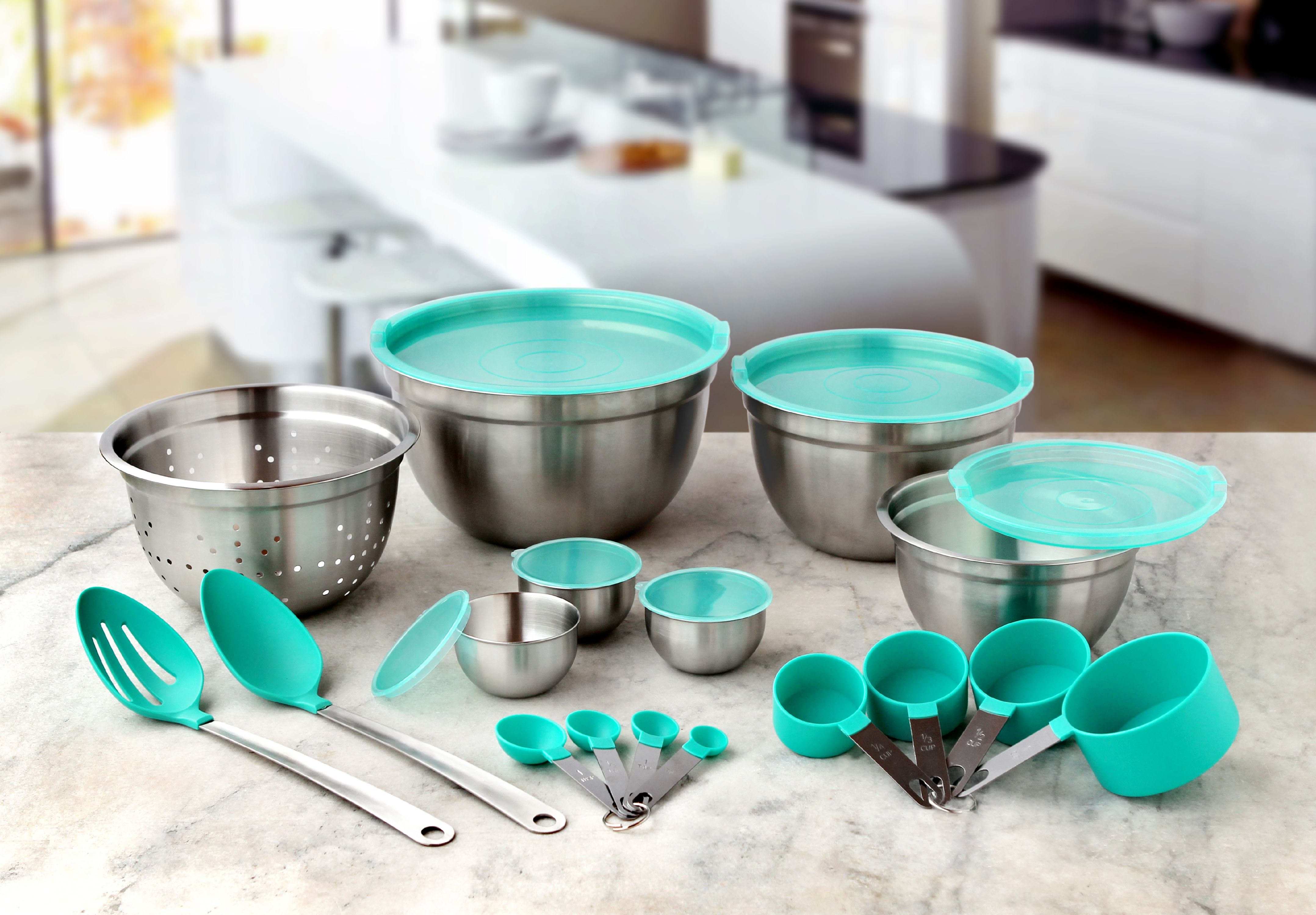 Better Homes & Gardens Teal Gadget and Utensil Set, 23 Piece - image 1 of 7