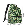 thumbnail image 2 of Yiaed Avocado Heart Print School Backpack College Backpack Daypacks for Students High School Spacious and Durable Daypack for Work and Travel-One Size, 2 of 6