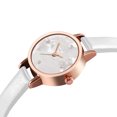thumbnail image 4 of Reloj unisex de diseño clásico analógico de cuarzo con esfera redonda y estilo moderno y blanco para muñeca, 4 of 4